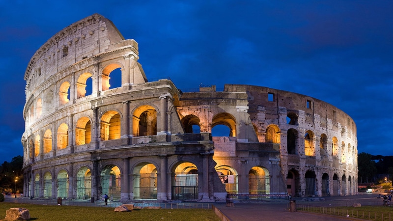 ancient history, building, amphitheatre, ancient, rome, europe, historic site, evening, history, tourist attraction, sky, 4K, ruins, colosseum, colosseum amphitheatre