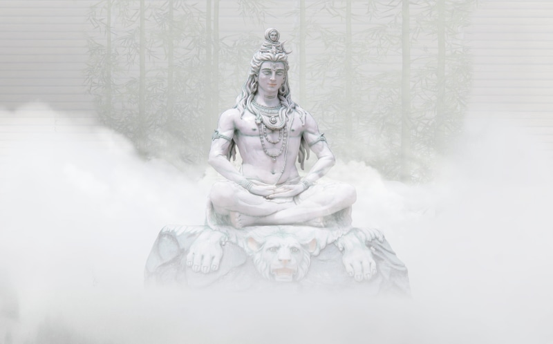 hinduism, fernöstlich, male likeness, statue, asia, front view, culture, hindu, stone sculpture, cold temperature, belief, craft, fantasy, winter, spirituality
