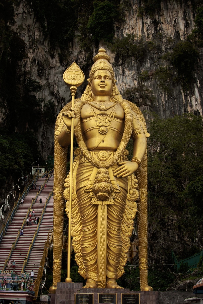 batu, creativity, indian, steps, day, attraction, famous, hindu, representation, malaysia, asia, gold, 4K, travel destinations, place of worship, belief
