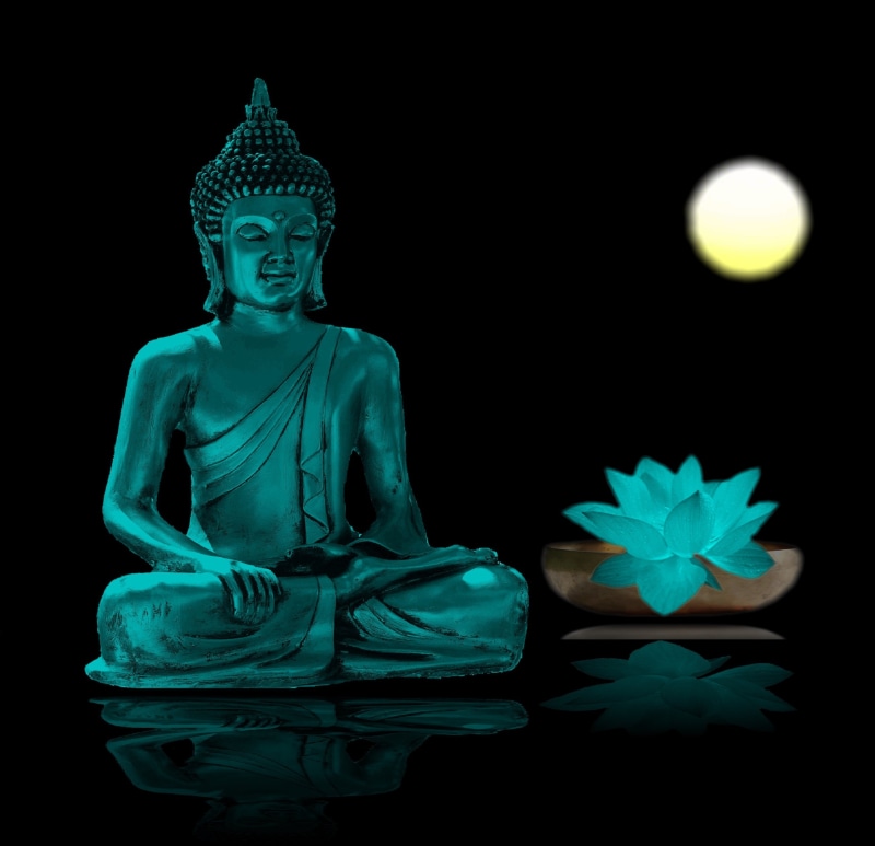 asia, creativity, mirroring, meditation, inner calm, fernöstlich, sun, force, wellness, thailand, relaxation, zen, no people, 2K, place of worship, gautama