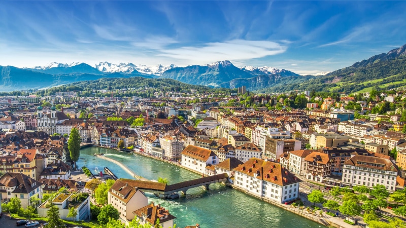 mountain, desktop, residential district, city, k, laptop, pilatus, luzern, tv, mobile, sky, travel destinations, outdoors, 4K, river, water, ultra, hd