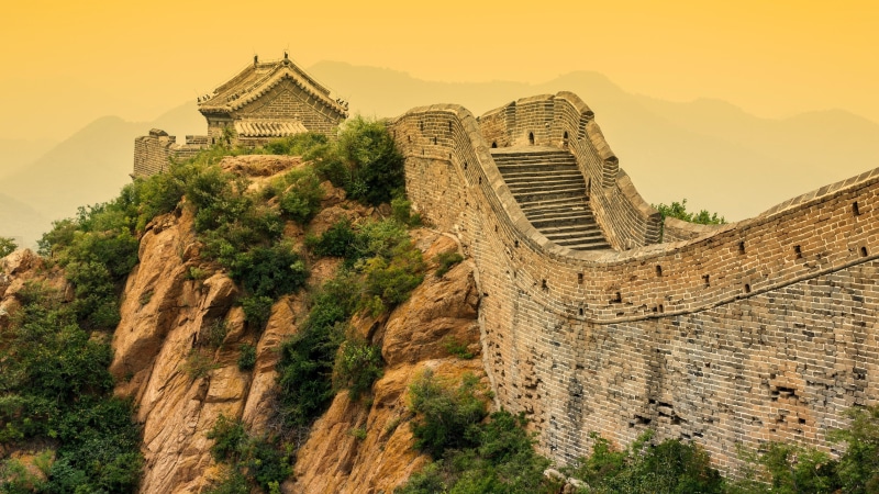 history, wall, landmark, asia, great wall, unesco world heritage, ancient history, daytime, ancient, building, sky, historic, china, tourist attraction