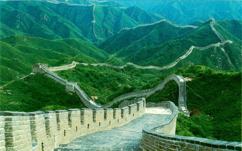mountain, the way forward, hills, outdoors, architecture, green color, day, plant, Great Wall of China, history, ancient civilization, great, built structure