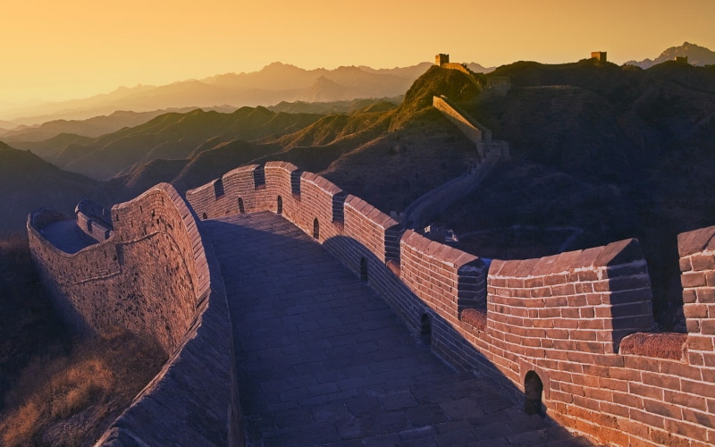 wall, travel and world, 1080P, china, sunset, great