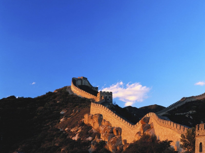 surrounding Wall, mountain, destination Scenics, tourism, great Wall Of China, famous Place, blue, nature, mutianyu, protection, fortified Wall, architecture