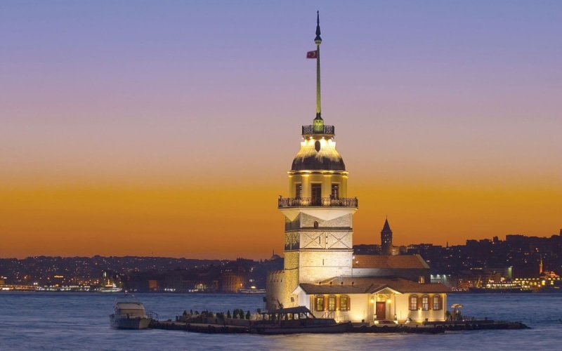 Kiz Kulesi, Turkey, Istanbul, Maidens Tower, 720P
