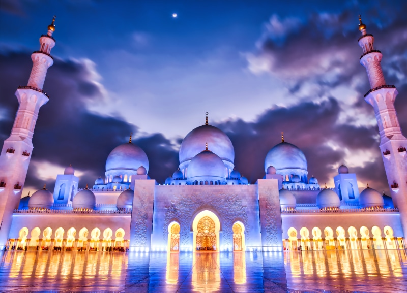 famous Place, People, asia, Abu Dhabi, Mosque, 8K, Building, Aurora HDR, symmetry, HDR Photography, Horizontal, Gold, Hasselblad, UAE, Outside, Day, RR