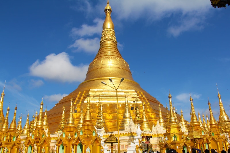 temple - Building, myanmar, cloud - sky, built structure, history, spirituality, thailand, gold Colored, cultures, Golden Temple, wat, no people, Pagoda