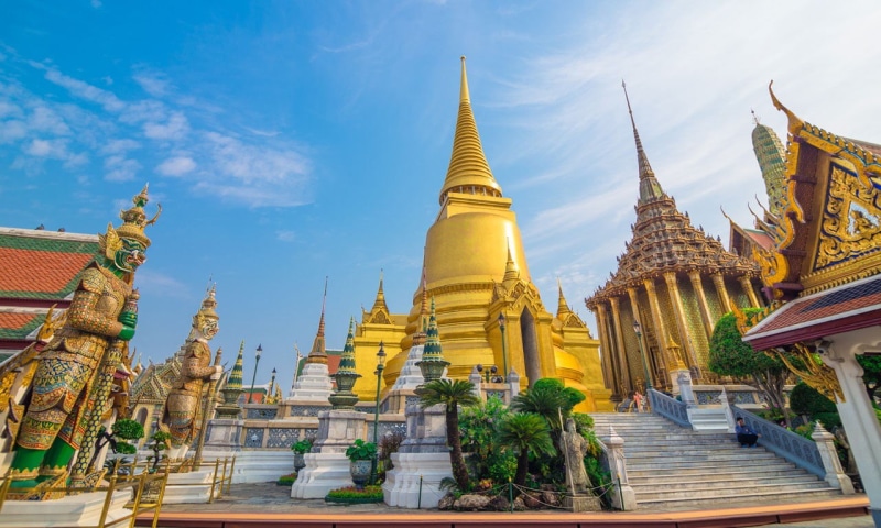 shwedagon, belief, sky, architecture, building exterior, Bangkok, building, ornate, gold colored, nature, cloud - sky, Thailand, travel destinations, temple