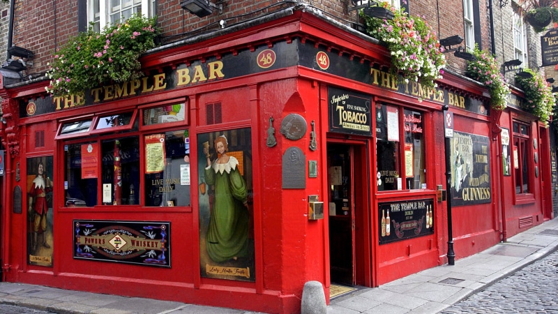 ireland, bar, pub, 1080P, europe, dublin, building, temple bar
