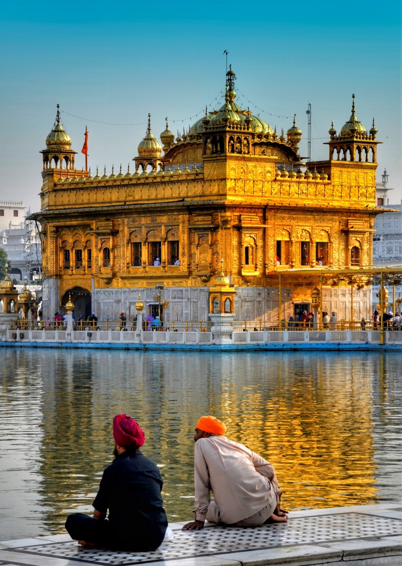 destination, amritsar, architecture, city, view, building, built structure, outdoors, building exterior, adult, nature, spirituality, travel, leisure activity