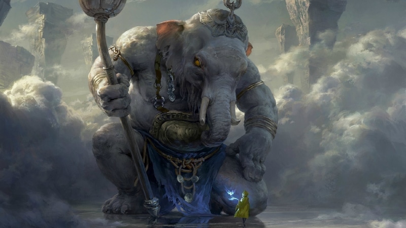 artistic, illustration, art, mythology, hindu, religion, hinduism, ganesha, 1080P, elephant, cg artwork, arwork, lord ganesha, hindu religion