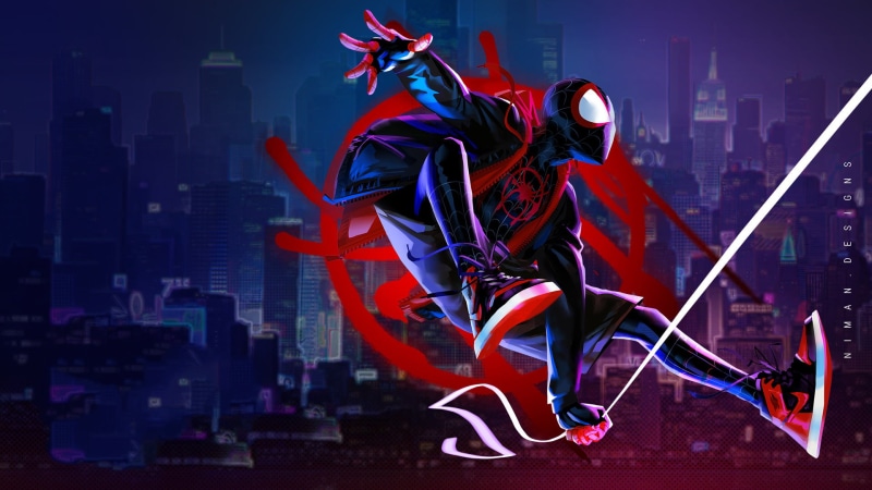 Spider-Man, 1080P, Movie, Spider-Man: Into The Spider-Verse, Miles Morales