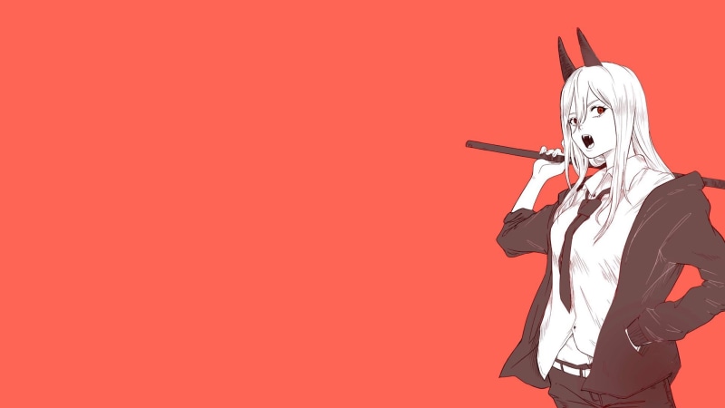 manga, Chainsaw Man, 1080P, Power (Chainsaw Man), Devil, horns, artwork