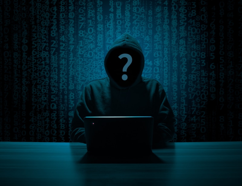 dark, one person, anonymous, anonymity, lifestyles, hoodie, gray, using laptop, front view, technology, internet, mystery, waist up, hacker, computer, room