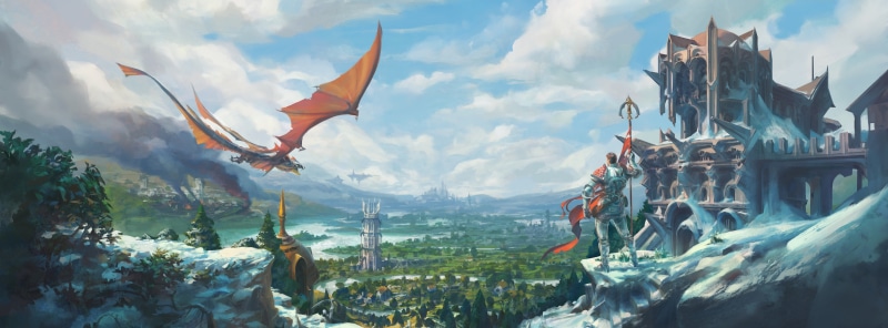 Dragon, RuneScape, Other Games, vertebrate, fish, scenics - nature, built structure, Game, digital, architecture, environment, Signature Heroes, mid-air