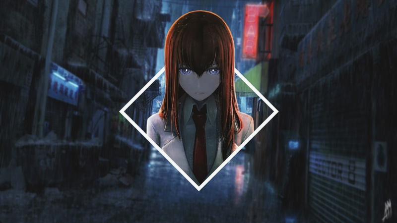 Steins;Gate, anime girls, anime, Makise Kurisu, picture-in-picture, 1080P