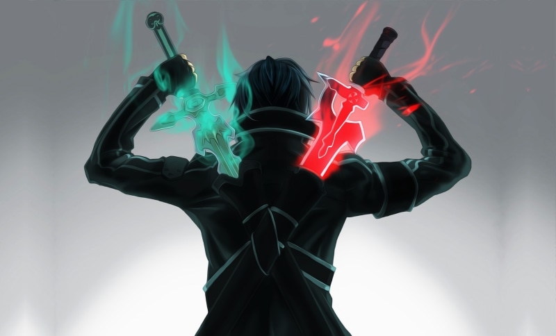 fantasy art, human hand, music, unrecognizable person, artwork, Sword Art Online, technology, character, people, leisure activity, skill, Kirigaya Kazuto