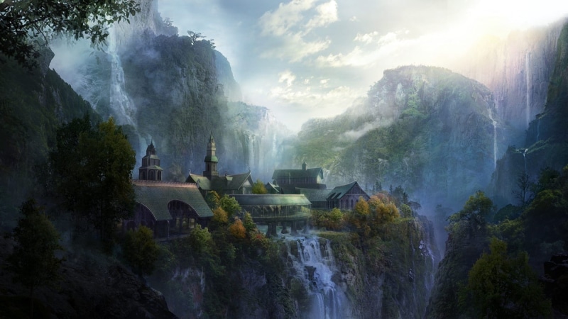 1080P, fantasy art, The Lord of the Rings, Rivendell
