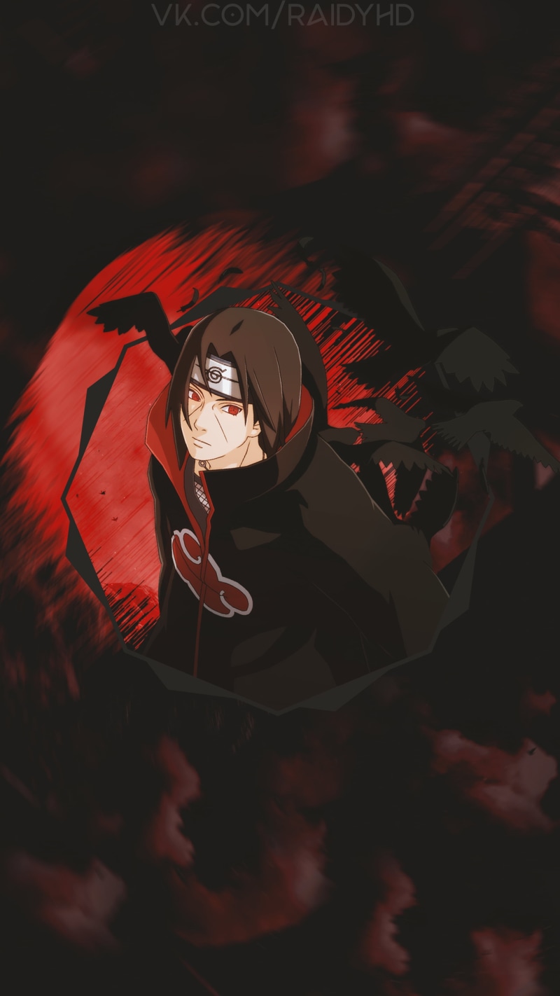 4K, Uchiha Itachi, picture-in-picture, anime, anime boys