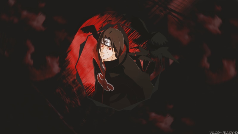 anime, picture-in-picture, Uchiha Itachi, anime boys, 4K