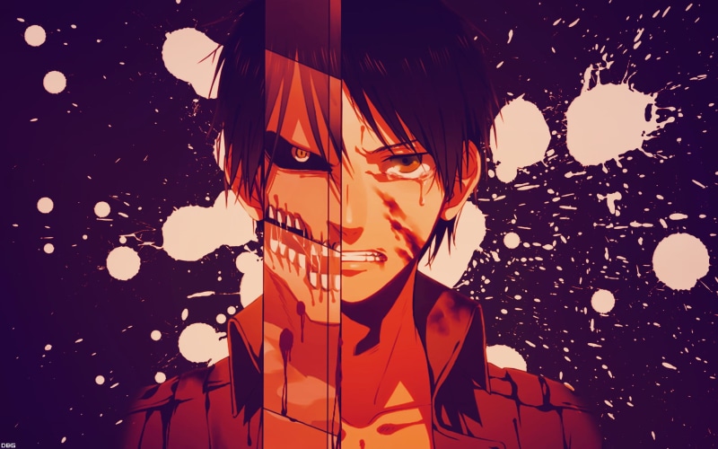 eren, Eren Jeager, young women, auto post production filter, nature, cute, vector, Shingeki no Kyojin, digital composite, digital, skull, people, grunge