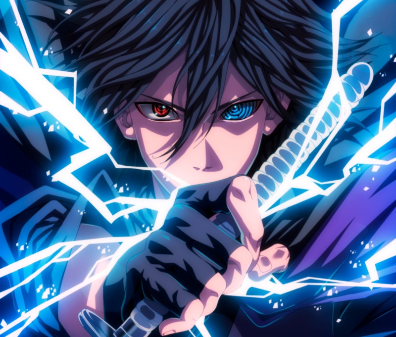 Lightning, Sharingan (Naruto), Ninja, Black Hair, 1080P, Naruto, Boy, Sasuke Uchiha, Rinnegan (Naruto), Anime