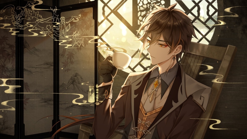 anime boys, Genshin Impact, 2K, Zhongli (Genshin Impact)