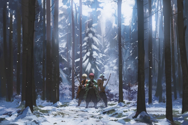 Demon Slayer: Kimetsu no Yaiba, Zenitsu Agatsuma, 1080P, Tanjirou Kamado, Inosuke Hashibira, Anime