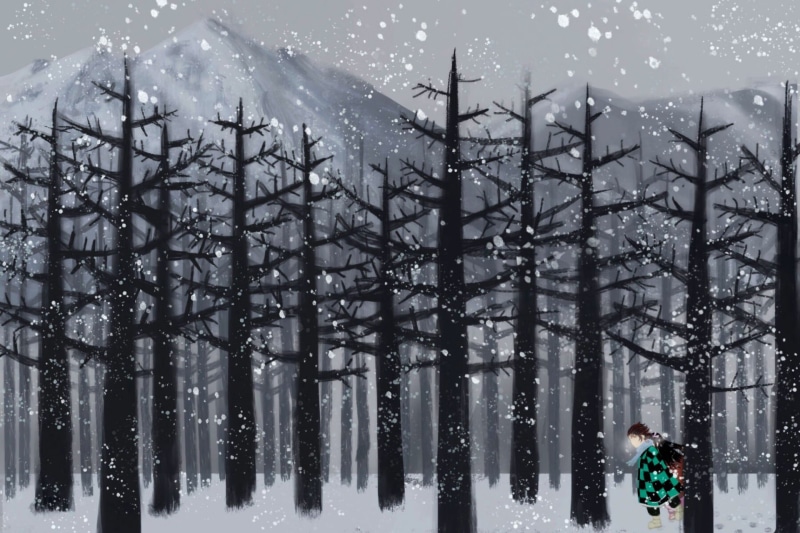 Demon Slayer: Kimetsu no Yaiba, Anime, 1080P, Tanjirou Kamado, Tree, Nezuko Kamado