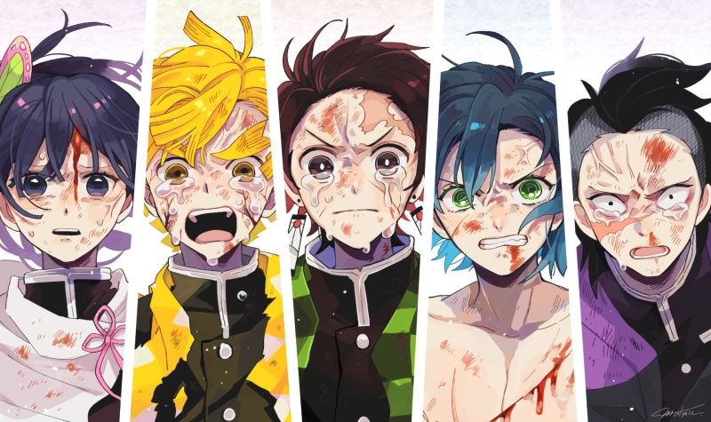 Genya Shinazugawa, Anime, Demon Slayer: Kimetsu no Yaiba, 1080P, Tanjirou Kamado, Inosuke Hashibira, Zenitsu Agatsuma, Kanao Tsuyuri