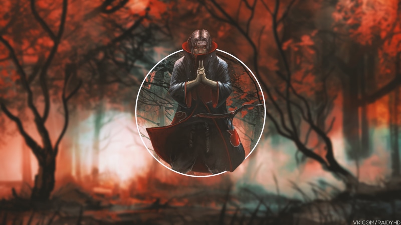 4K, picture-in-picture, Uchiha Itachi, Naruto (anime), anime