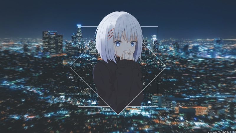 4K, anime, Tobiichi Origami, picture-in-picture, anime girls