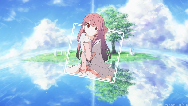 sunlight, females, Porter Robinson and Madeon - Shelter, digital composite, plant, lifestyles, anime girls, tree, young adult, anime, water, sky, nature