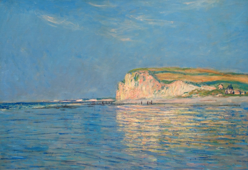 landscape, Low tide in Purvile, picture, 1080P, Claude Monet