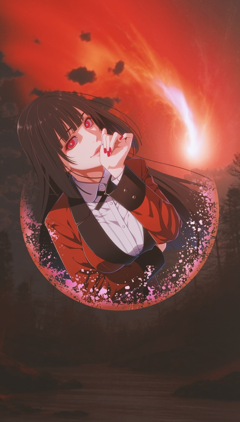 Kakegurui, Jabami Yumeko, anime, picture-in-picture, anime girls, 720P