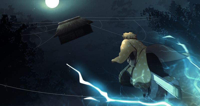 Zenitsu Agatsuma, Demon Slayer: Kimetsu no Yaiba, Anime, 2K