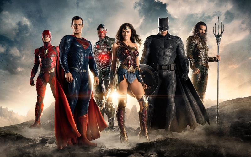 Superman, 4K, nature, celebrity, Flash, young women, sky, small group of people, movies, men, adult, beautiful woman, digital composite, land, Batman