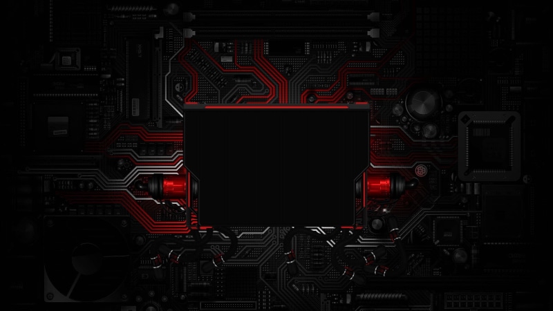 electronics, full frame, 1080P, connection, equipment, lighting equipment, industry, complexity, communication, digital art, red, dark, indoors, control