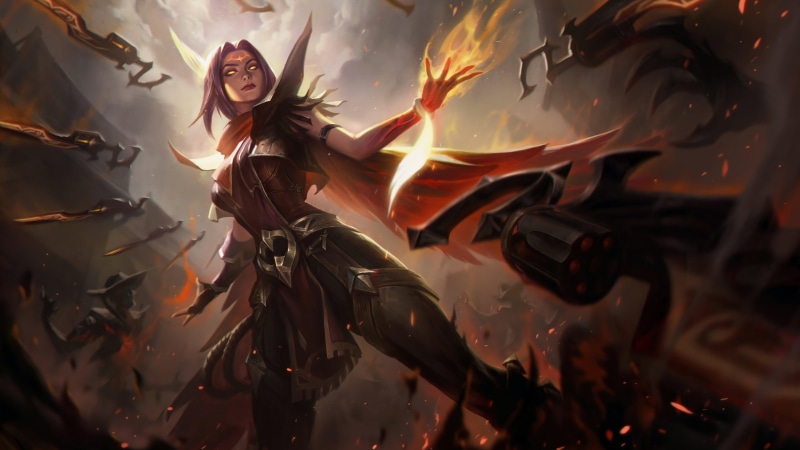 Riot Games, Irelia, High Noon, 4K, fire, League of Legends