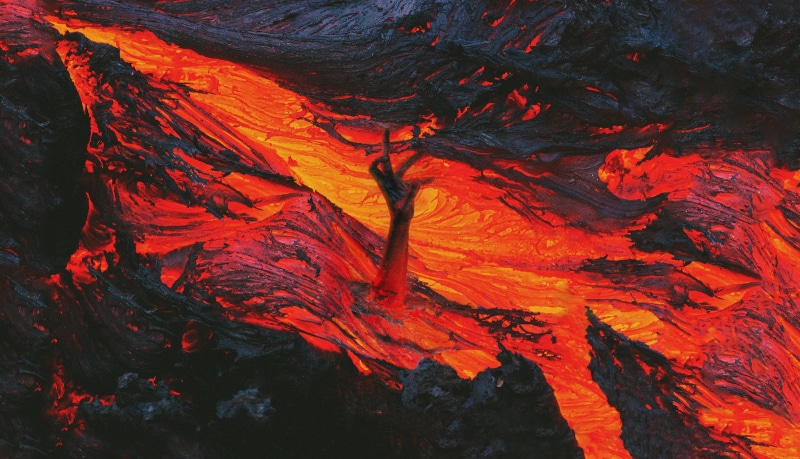 music, crimson, 4K, black, Joji Run, red, cover art, Joji, orange, album covers