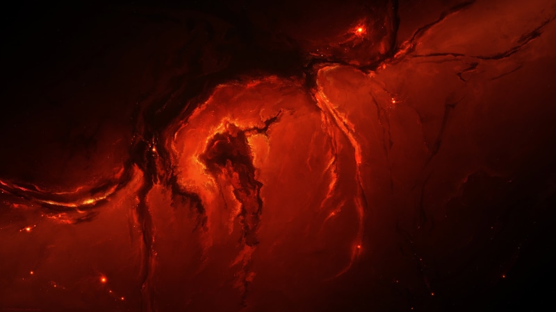 nebula, erupting, nature, power, geology, destruction, space art, impact, fire - Natural Phenomenon, abstract, black, space, shape, pattern