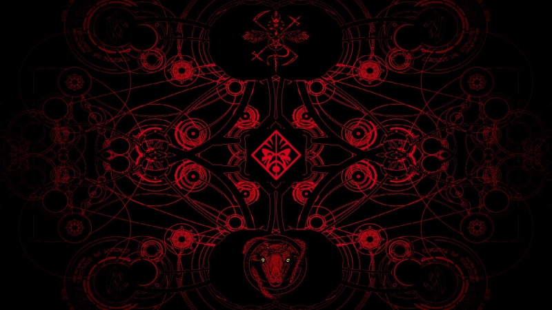 abstract, Red and Black, HP Omen, 1080P, Satan