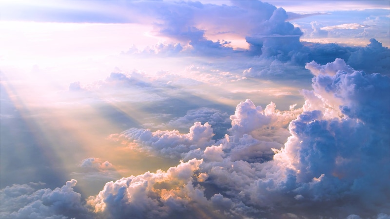 day, scenics - nature, sky, sunset, white, meteorology, fluffy, nature, no people, sun rays, lens flare, clouds, outdoors, sunlight, tranquility, tranquil scene