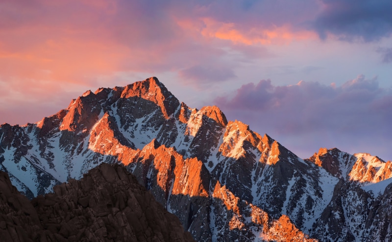 cloud - sky, covered, landscape, mountain range, winter, tranquility, Mac, sky, apple, Computers, snowcapped mountain, scenics - nature, beauty in nature