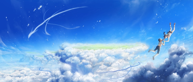 4K, Hina Amano, Hodaka Morishima, Anime, Weathering With You