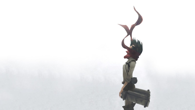 human representation, day, studio shot, copy space, Mikasa Ackerman, mikasa, representation, flower, 1080P, fog, sculpture, beauty in nature, plant, white background