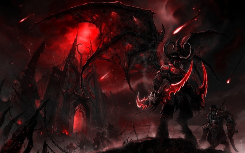 fantasy, hell, no people, fractal, World of Warcraft, night, video games, space, abstract, fire - Natural Phenomenon, multi colored, illuminated, dark