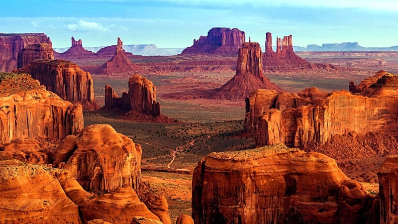 mountain, tourist attraction, grand canyon, desert, sky, landscape, formation, butte, rock, monument valley, canyon, hunts mesa, wilderness, 1080P, viewpoint
