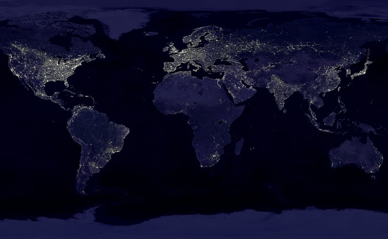 outdoors, cold temperature, winter, 4K, Travel, frozen, topography, beauty in nature, world map, oceania, geology, Night, ice, Earth, nature, earth night lights